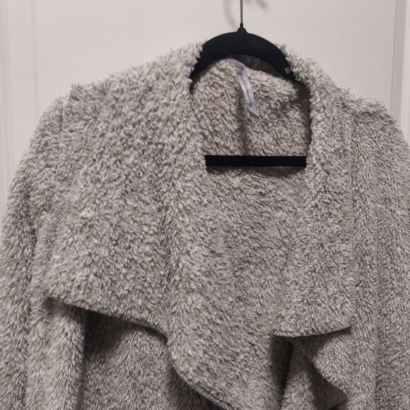 Gray Hugs by Soft Surroundings Size M Hug Me Cardigan Sweater Pockets Medium - Picture 4 of 7